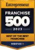 Entrepreneur Franchise 500 Best of the Best Franchise Award 2023